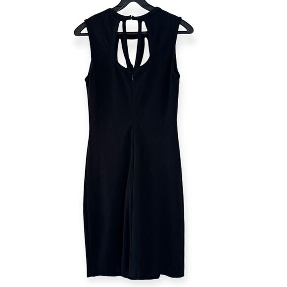 Diane von Furstenberg Black Amy Cut Out Shift Dress Size 6 - Picture 5 of 10